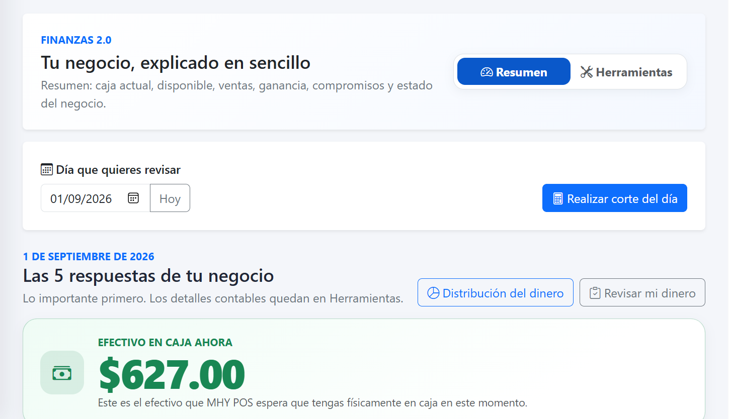 Finanzas 2.0 en MHY POS